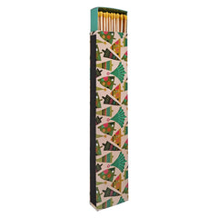 11.5" Long Safety Matches In Matchbox With Christmas Trees