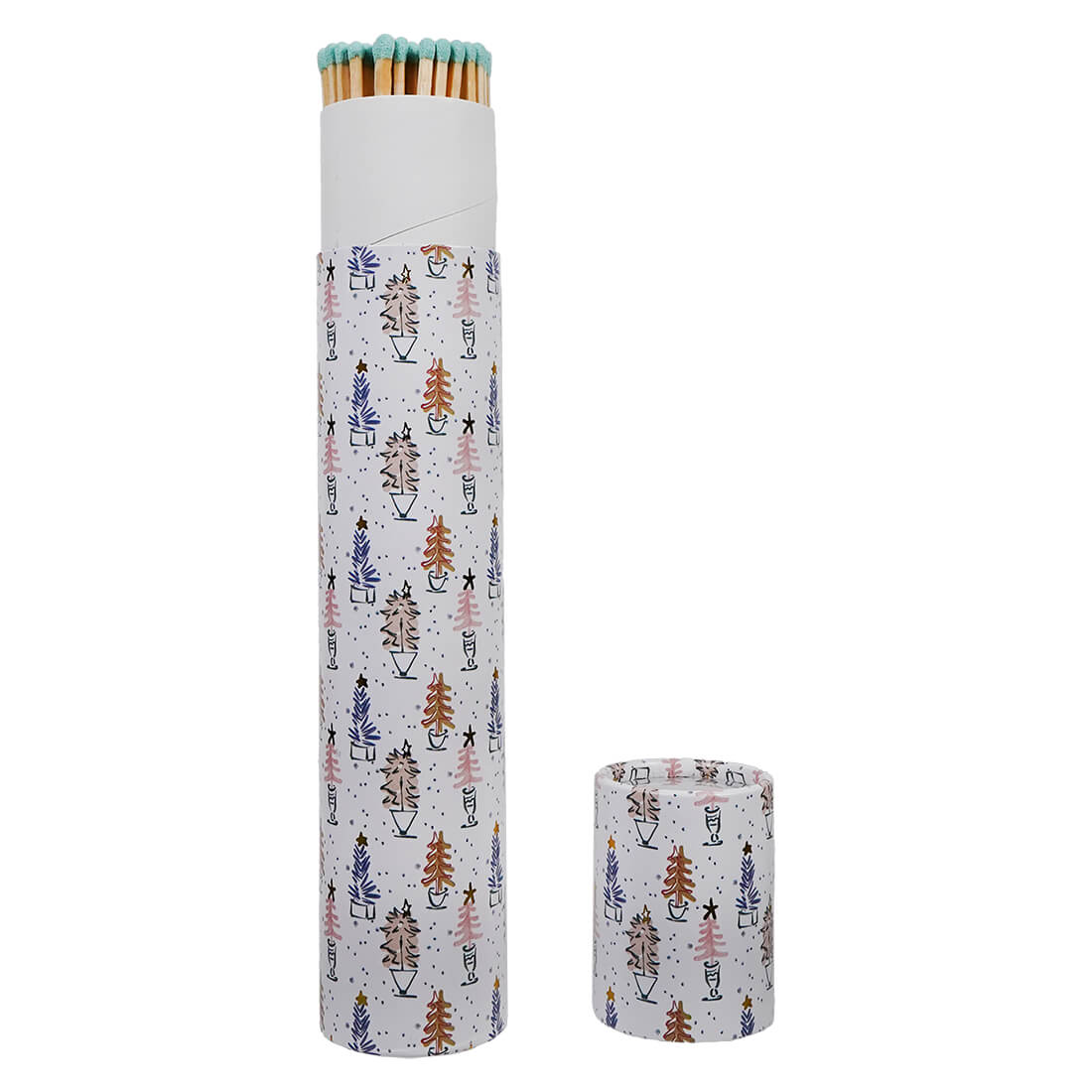 11.75" "Long Safety Matches In Christmas Tree Matchbox Tube