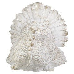 11" Large Champagne & White Turkey Figure