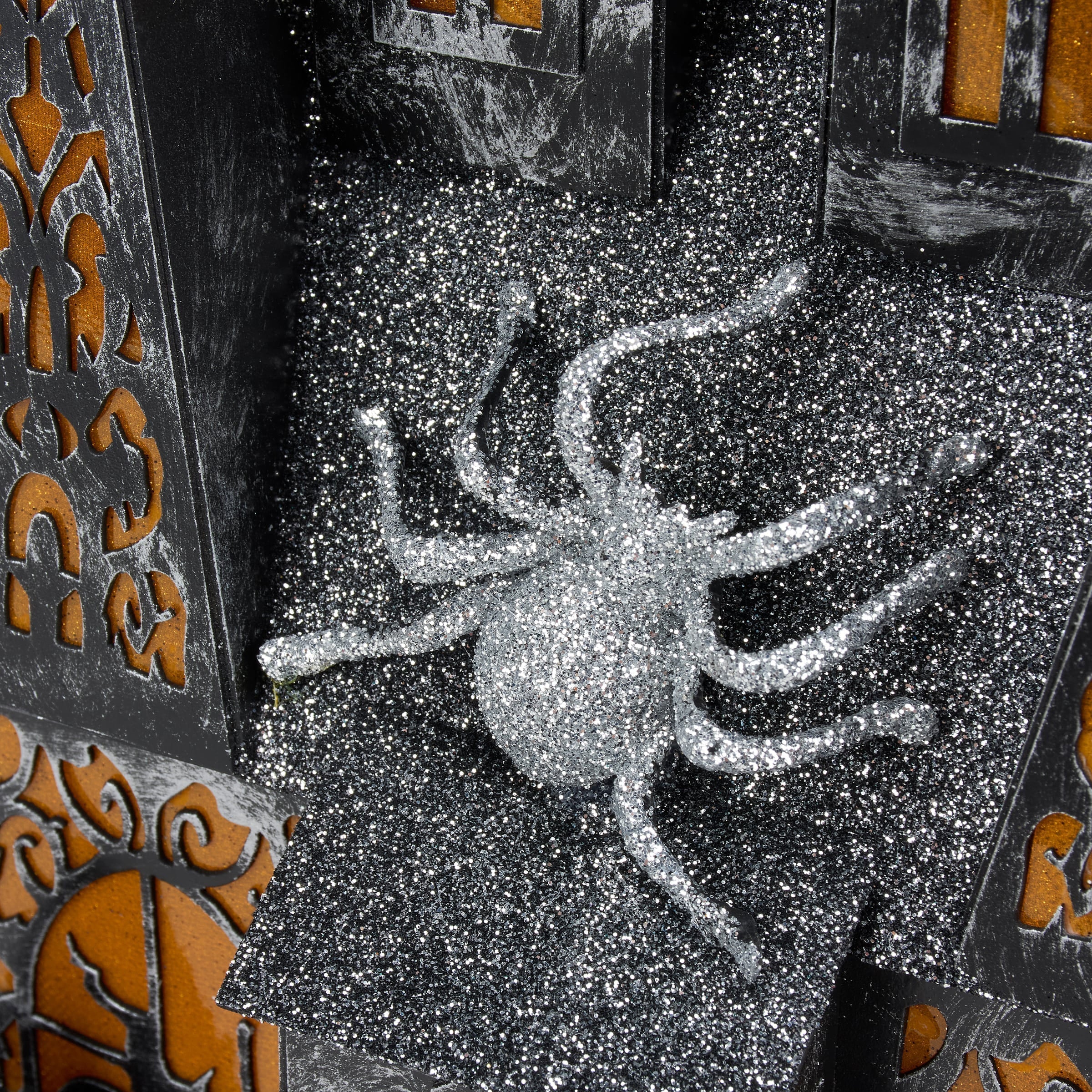 11" Lighted Haunted House Sitter