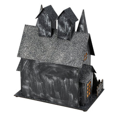 11" Lighted Haunted House Sitter