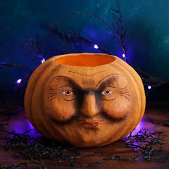 11" Orange Jack-O'-Lantern Candy Bucket