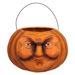 11" Orange Jack-O'-Lantern Candy Bucket