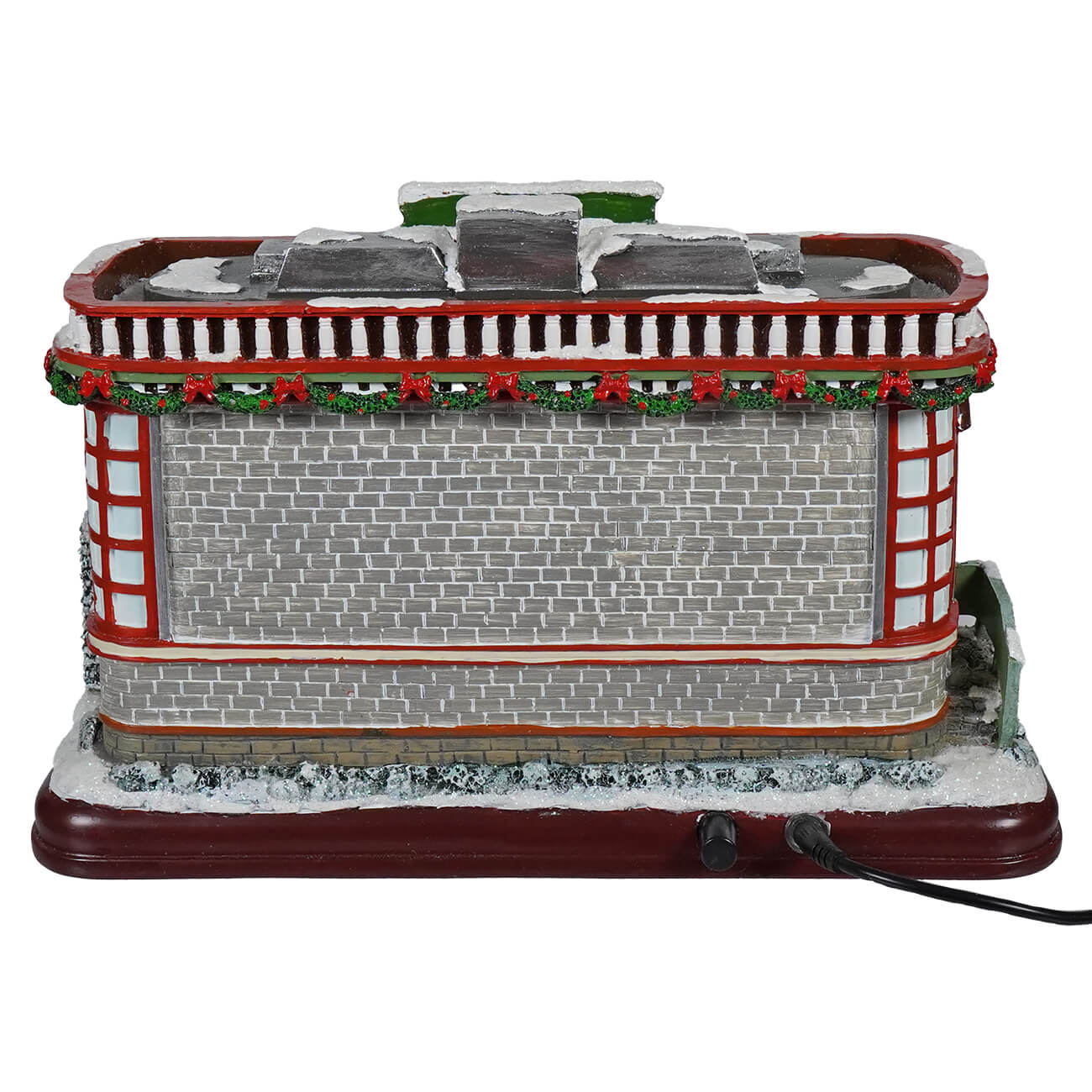 12" Animated Winter Scene Diner With Lights & Music