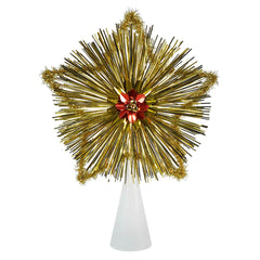 13.5" Gold Tinsel Star Tree Topper