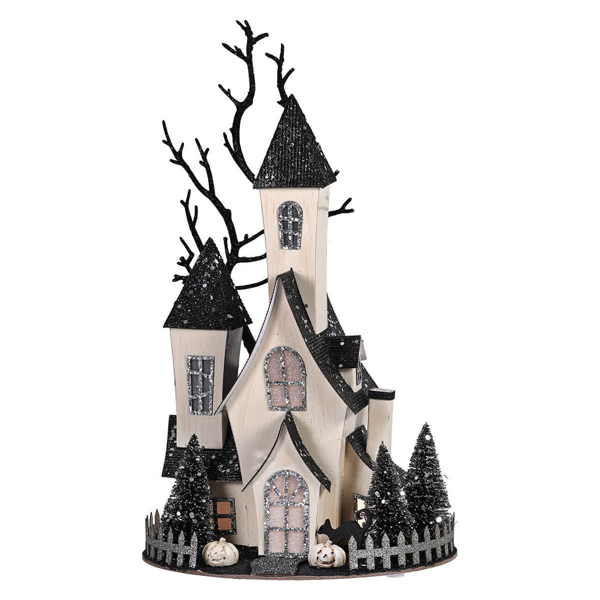 13.5" LED Lighted Spooky Halloween Haunted House