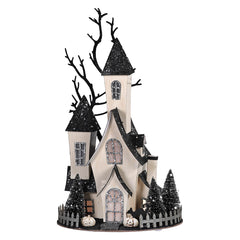 13.5" LED Lighted Spooky Halloween Haunted House