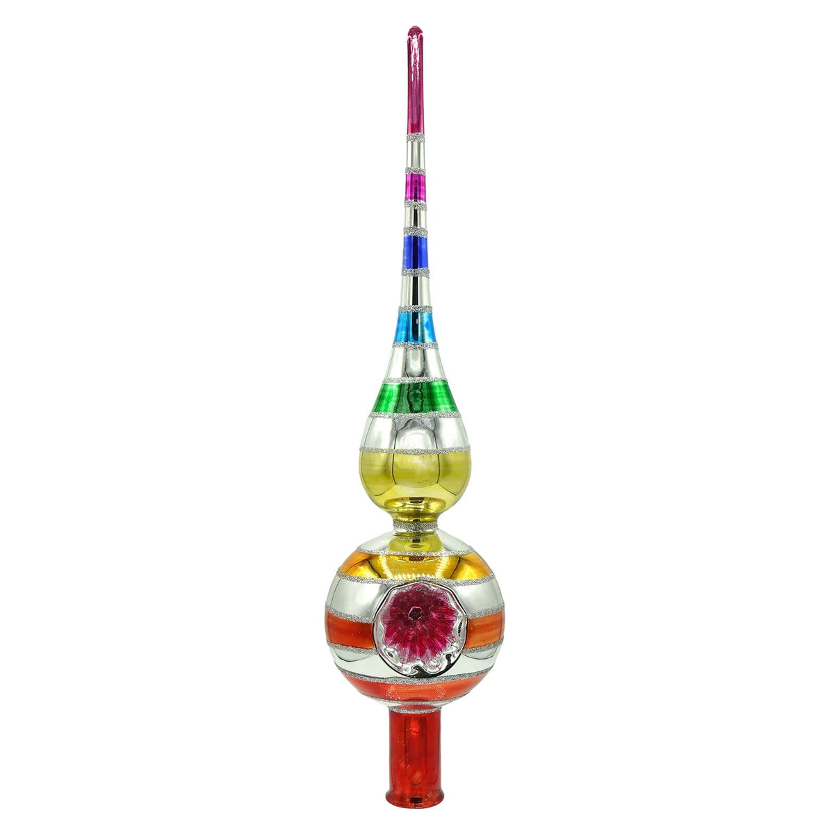 13.5" Spectrum Striped Tree Topper