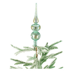 13" Blue Glass Tree Topper