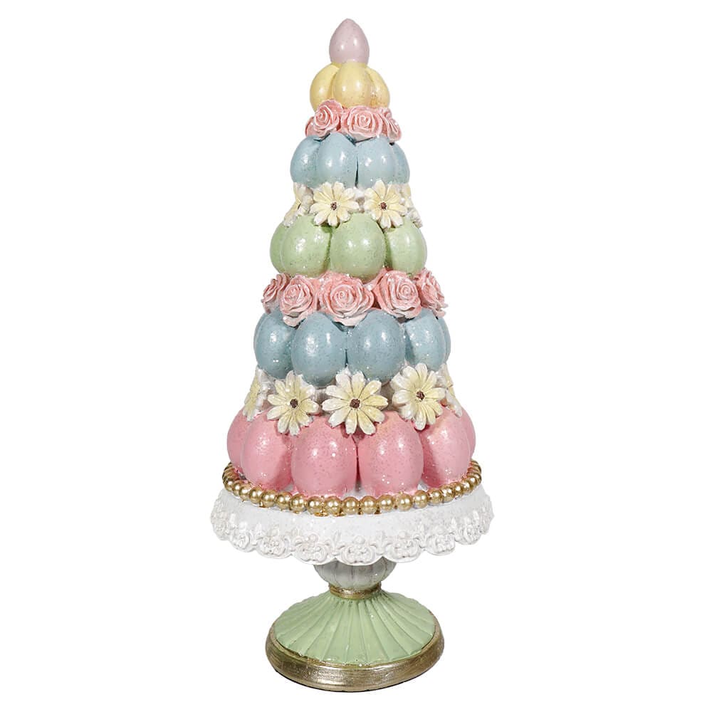 14" Easter Egg Tree On Pedestal