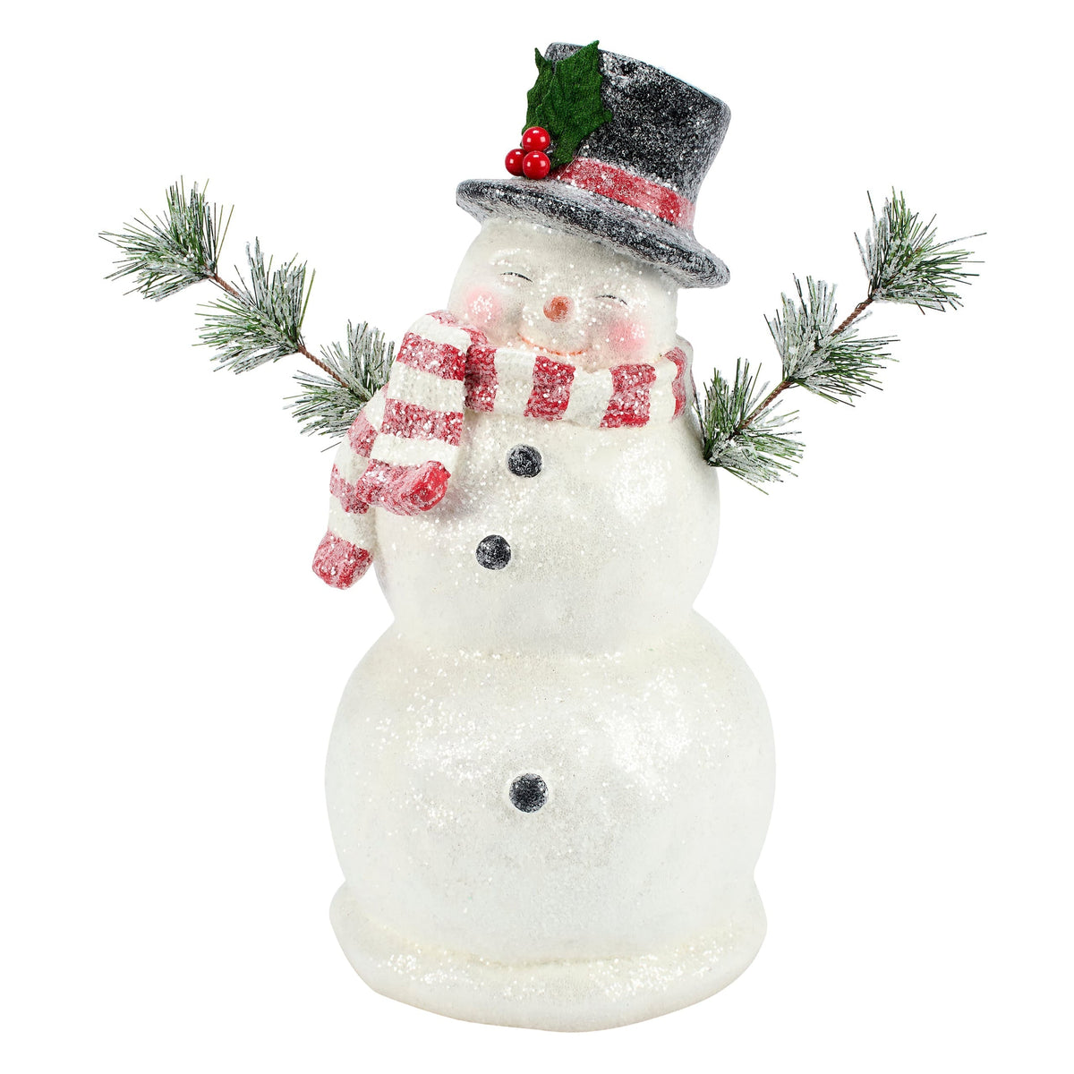 14" Jolly Snowman Figurine