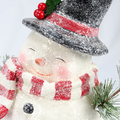 14" Jolly Snowman Figurine