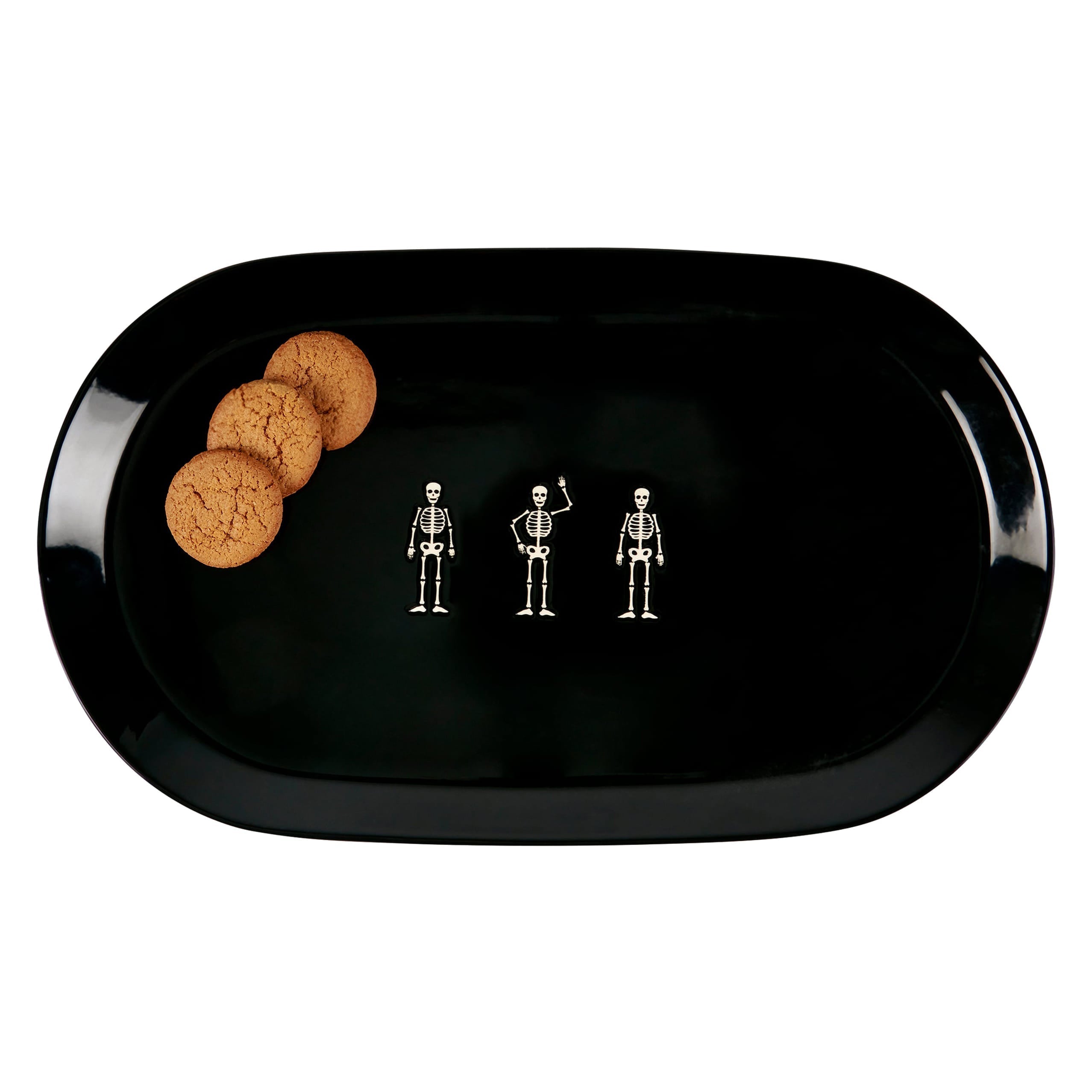15.25" Skeletons Oval Platter