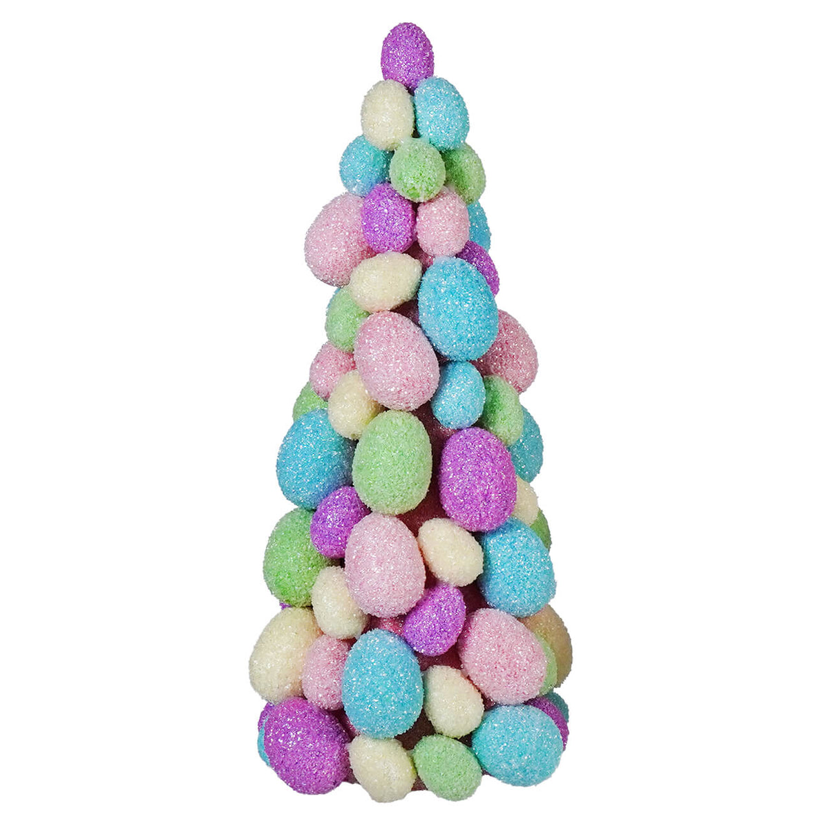 15.5" Large Colored Eggs Easter Tree