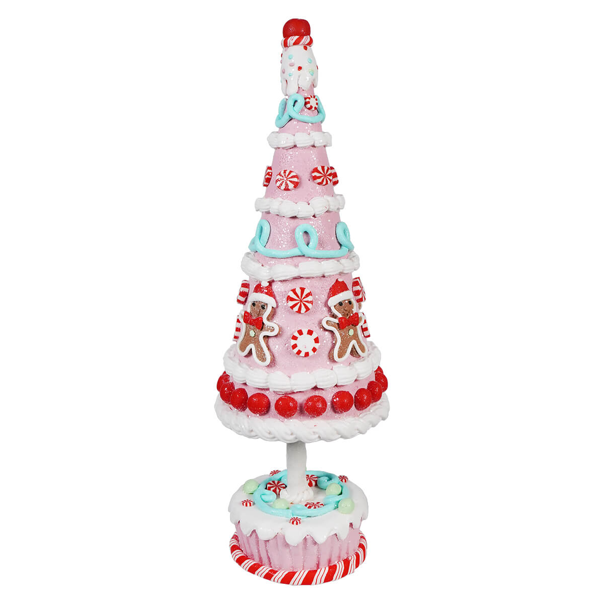 15.75" Claydough Gingerbread Candy Tree