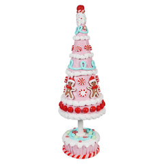 15.75" Claydough Gingerbread Candy Tree