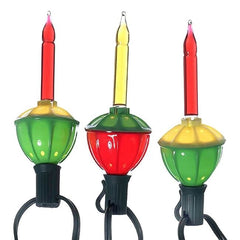 15FT UL 7-Light C7 Classic Color Bubble Light Set Strand