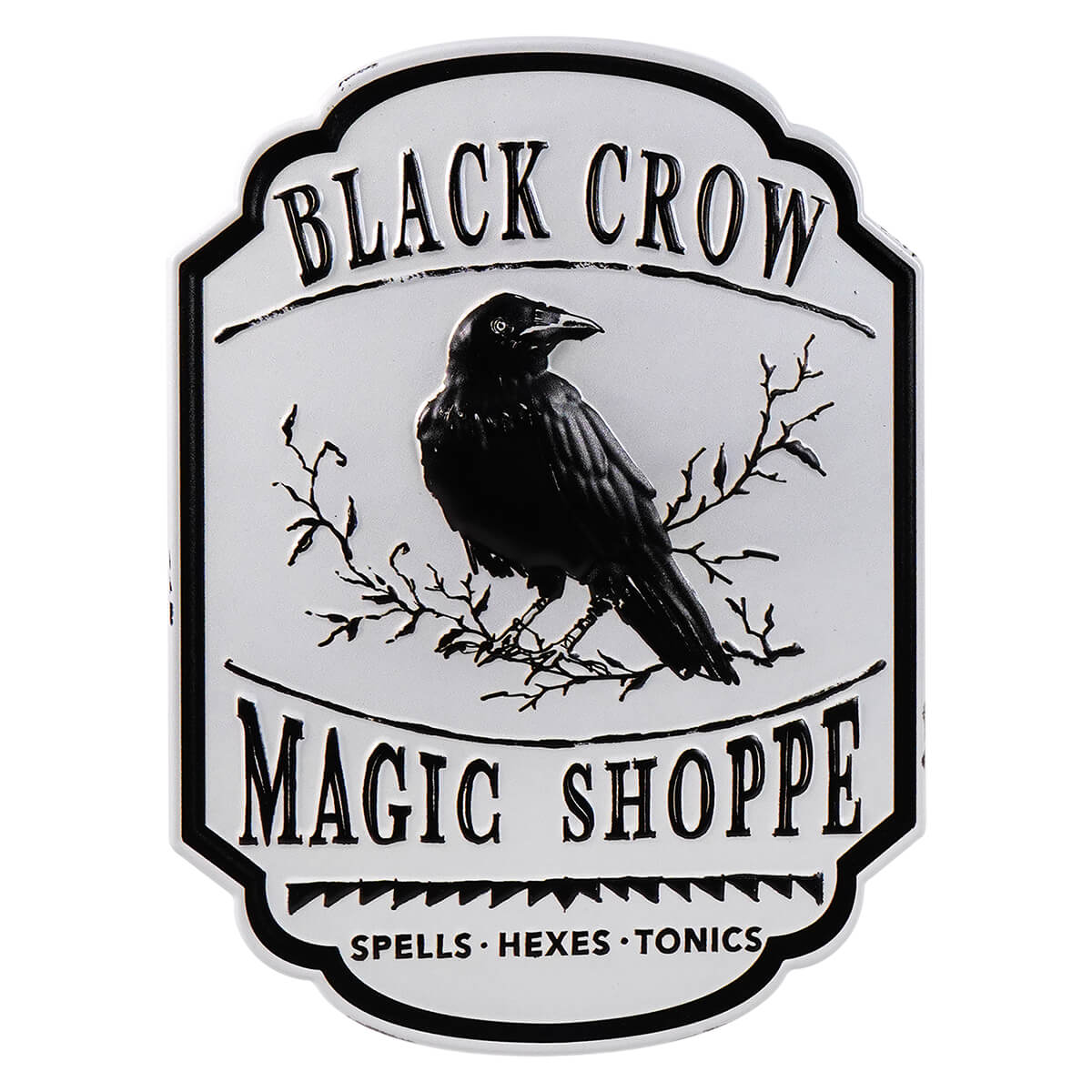 16.25" Black Crow Magic Shoppe Sign