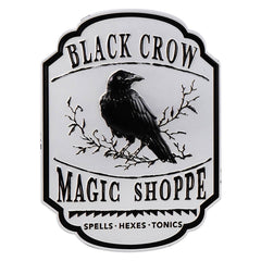 16.25" Black Crow Magic Shoppe Sign