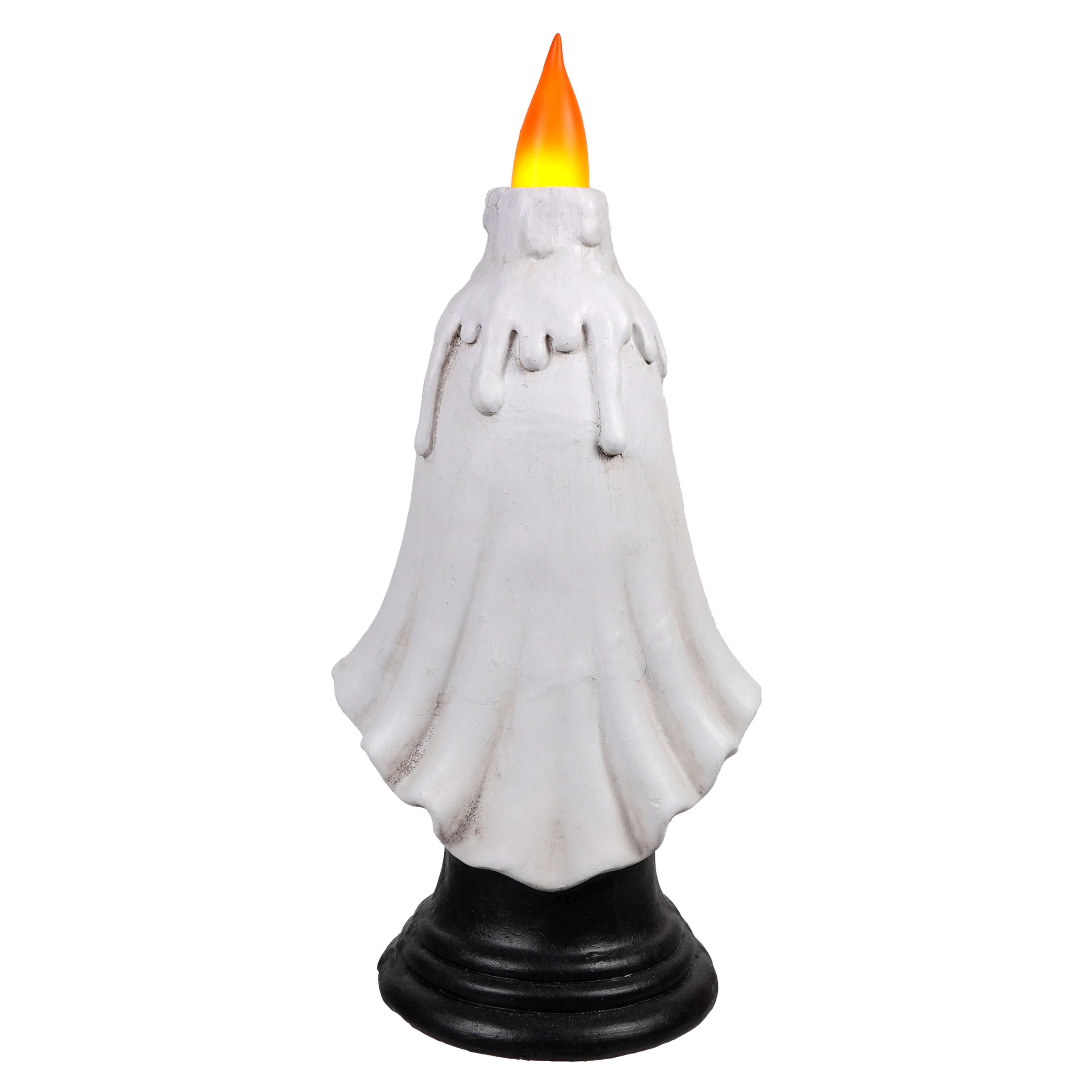 16.5" Large LED Lighted Halloween Ghost Flickering Candle