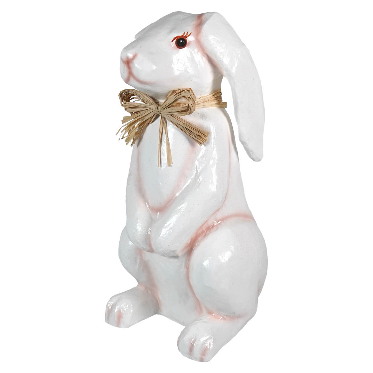 16.5" Tall Paper Mache Bunny Rabbit