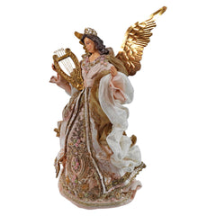 16" Elegant Pink Dress Victorian Angel Tree Topper