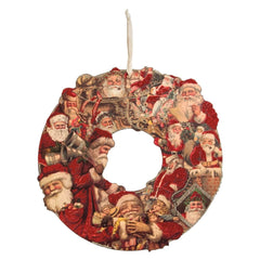 16" Santa Postcard Wreath