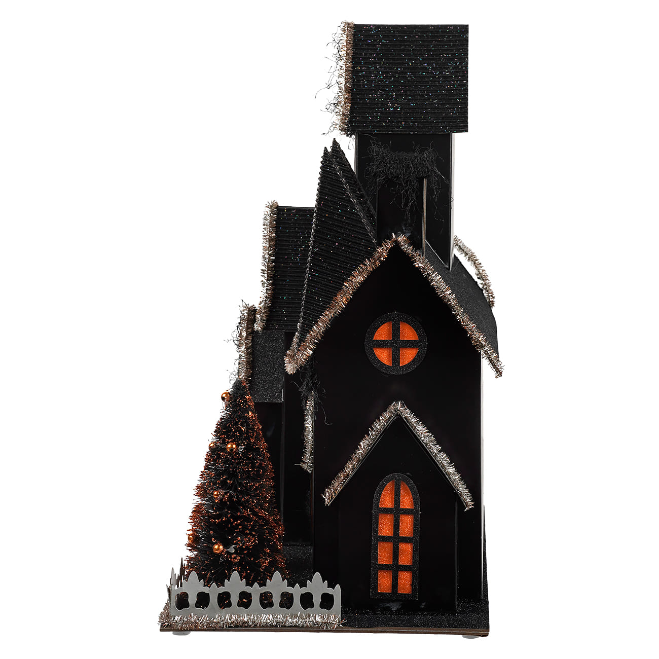 17" Large Lighted All Hallows' Eve Haunted House