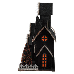 17" Large Lighted All Hallows' Eve Haunted House