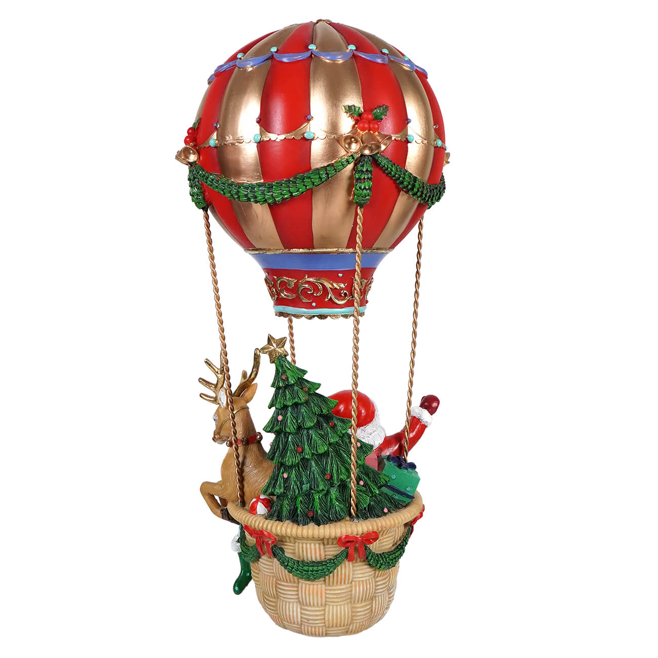 17" Santa & Friends Christmas Hot Air Balloon