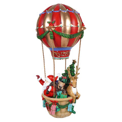 17" Santa & Friends Christmas Hot Air Balloon