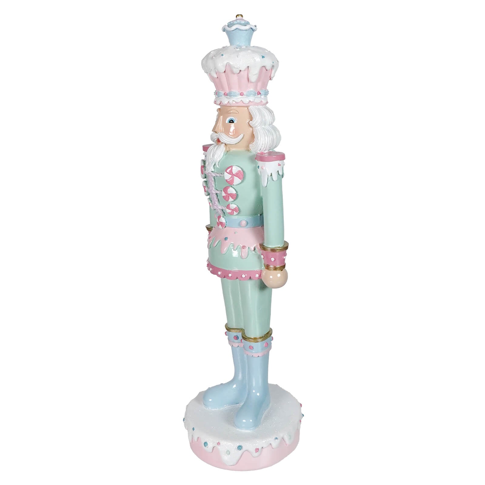 18" Pastel Green Resin Dessert Toy Soldier