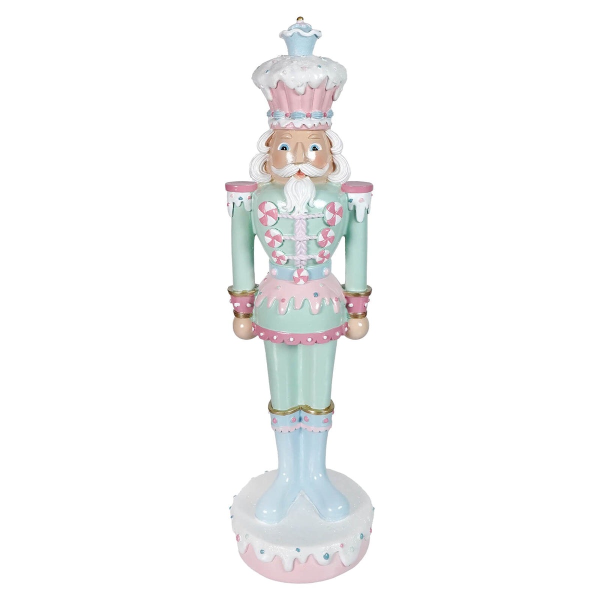 18" Pastel Green Resin Dessert Toy Soldier