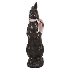 20.25" Large Resin Standing Chocolate Bunny