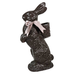 20.25" Large Resin Standing Chocolate Bunny