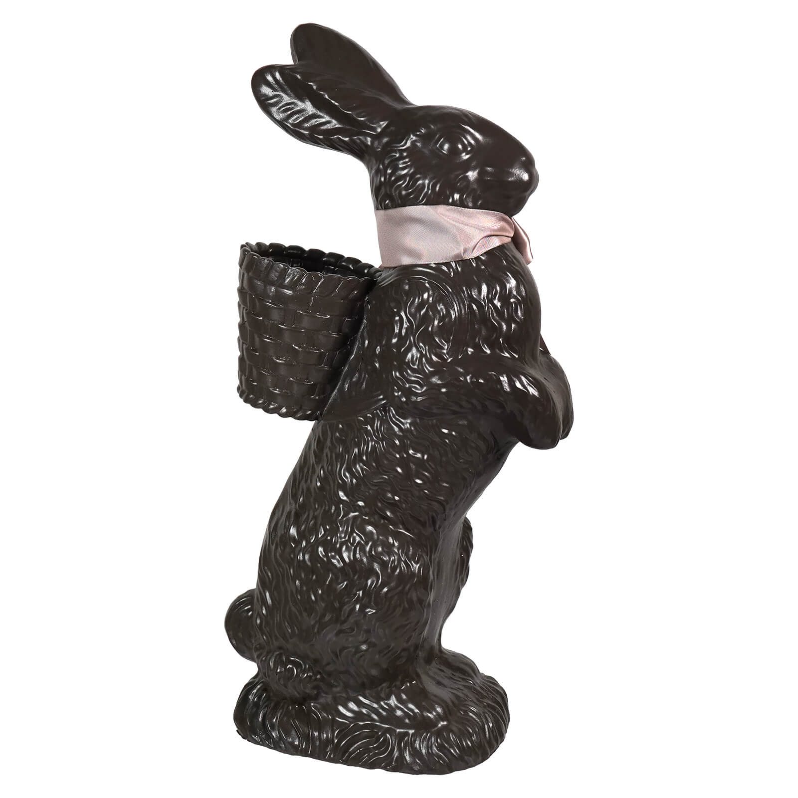 20.25" Large Resin Standing Chocolate Bunny