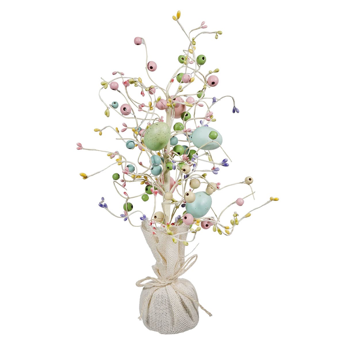 20" Wood Bead Easter Egg Tree
