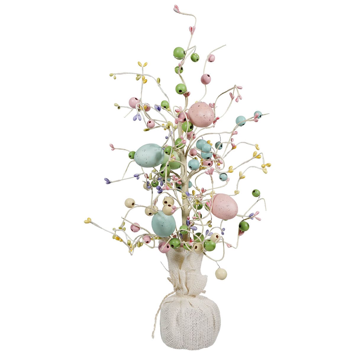 20" Wood Bead Easter Egg Tree