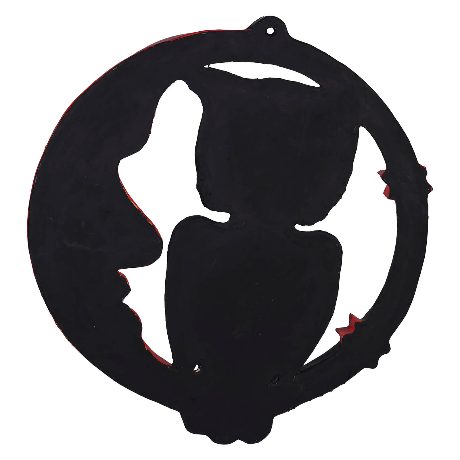 25" Large Sinister Moon & Owl Wall Decor