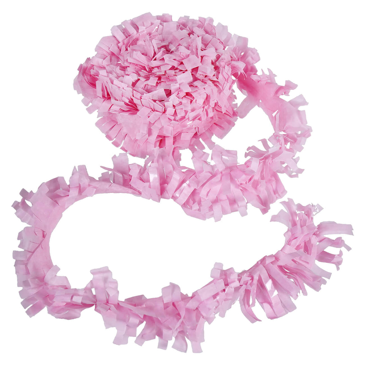 25ft Pink Tissue Festooning Garland