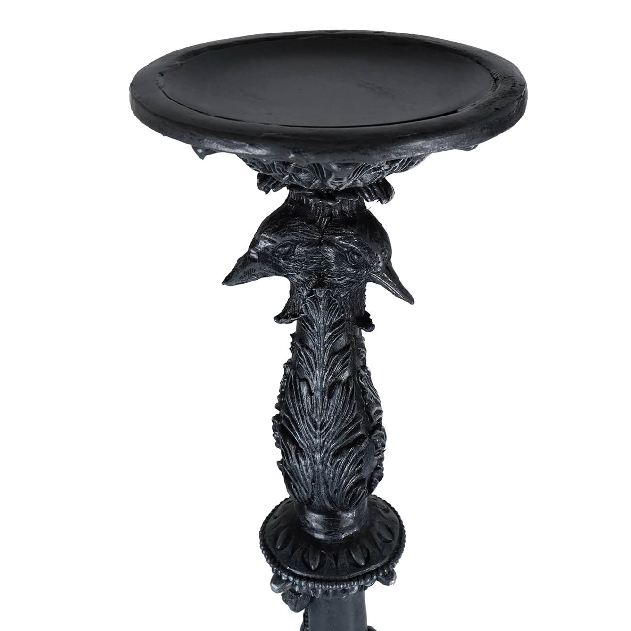 29" Large Black Pillar Candle Holder