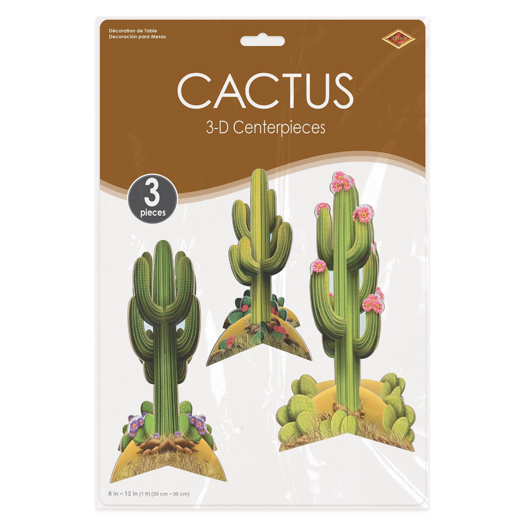 3-D Cactus Centerpieces