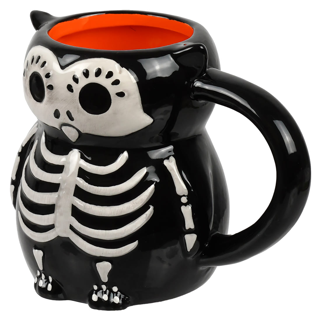 4.25" Lil' Owl Skeleton Mug