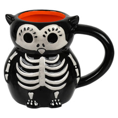 4.25" Lil' Owl Skeleton Mug