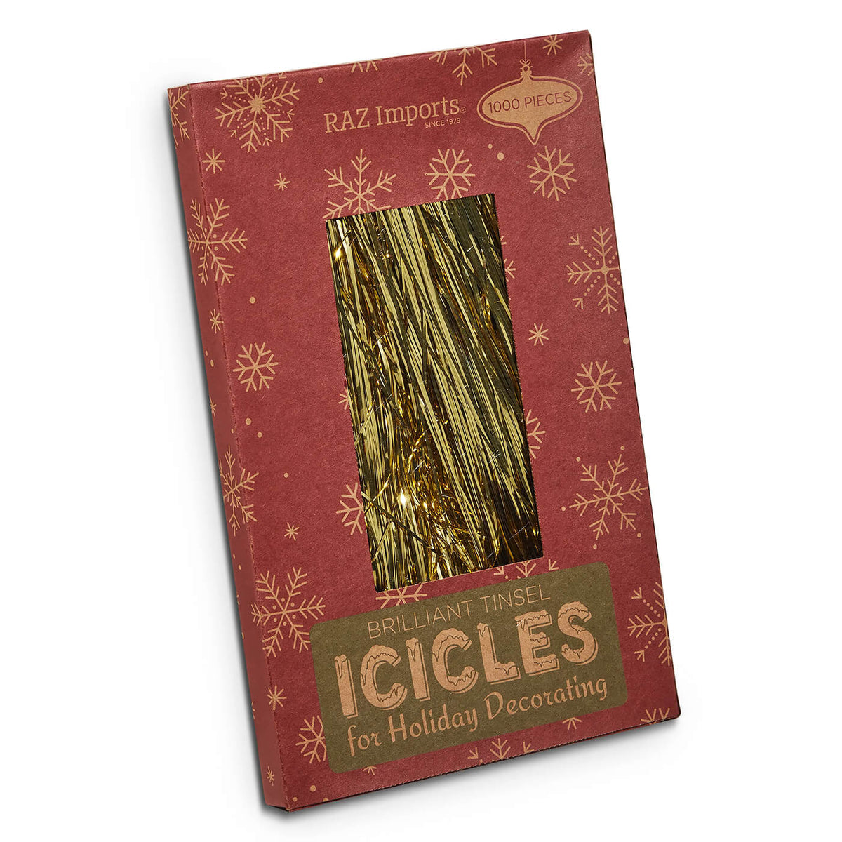 40" Boxed Gold Tinsel Strands
