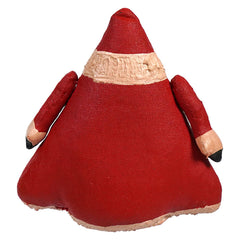 5" Red & Cream Hand-Painted Canvas Santa