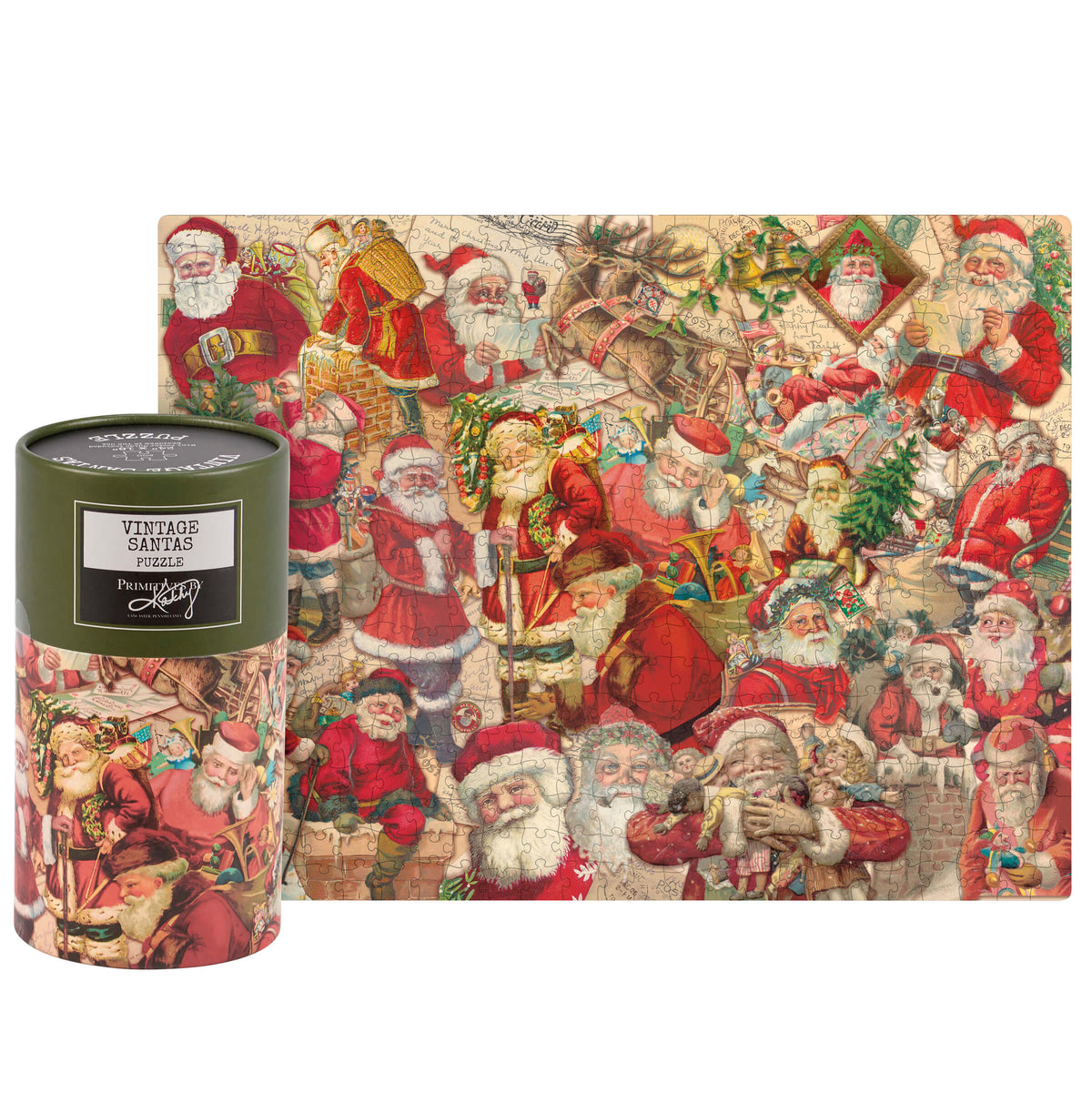 500 Piece Vintage Santas Puzzle