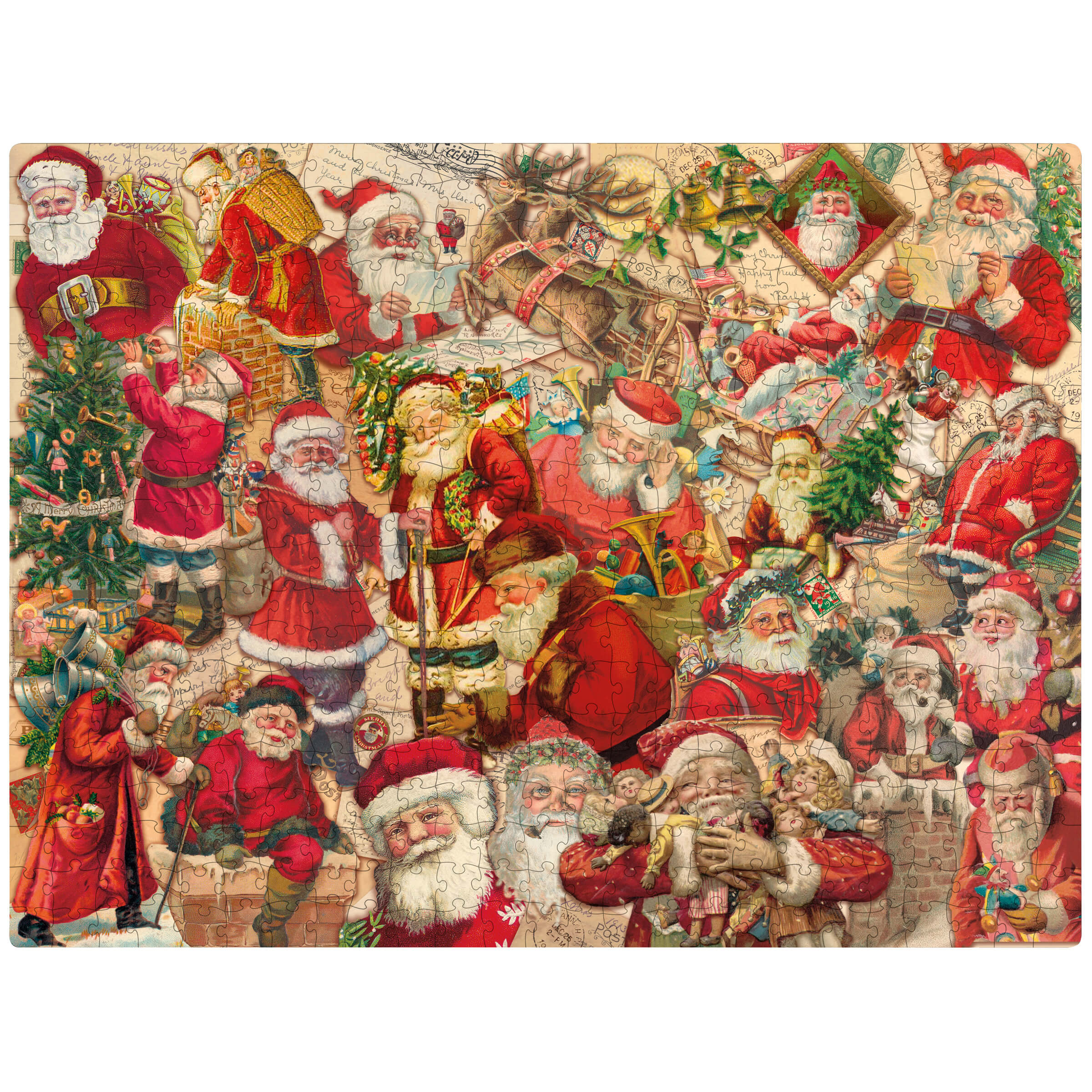 500 Piece Vintage Santas Puzzle