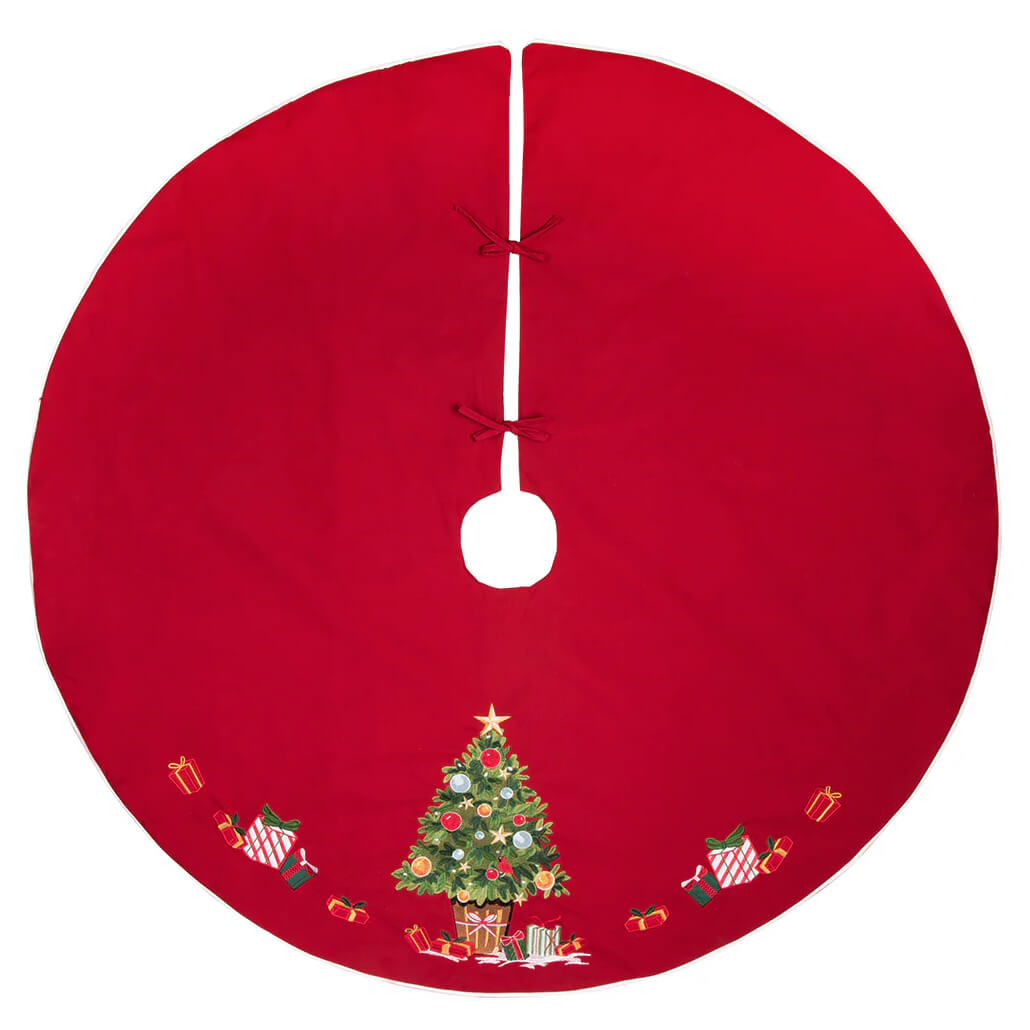 54" Christmas Tree Red Tree Skirt
