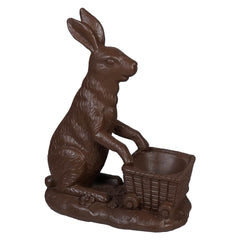 6.25" Chocolate Bunny & Cart
